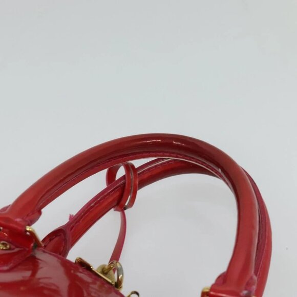LOUIS VUITTON Monogram Vernis Alma GM Hand Bag Rose Pop - Picture 12 of 16
